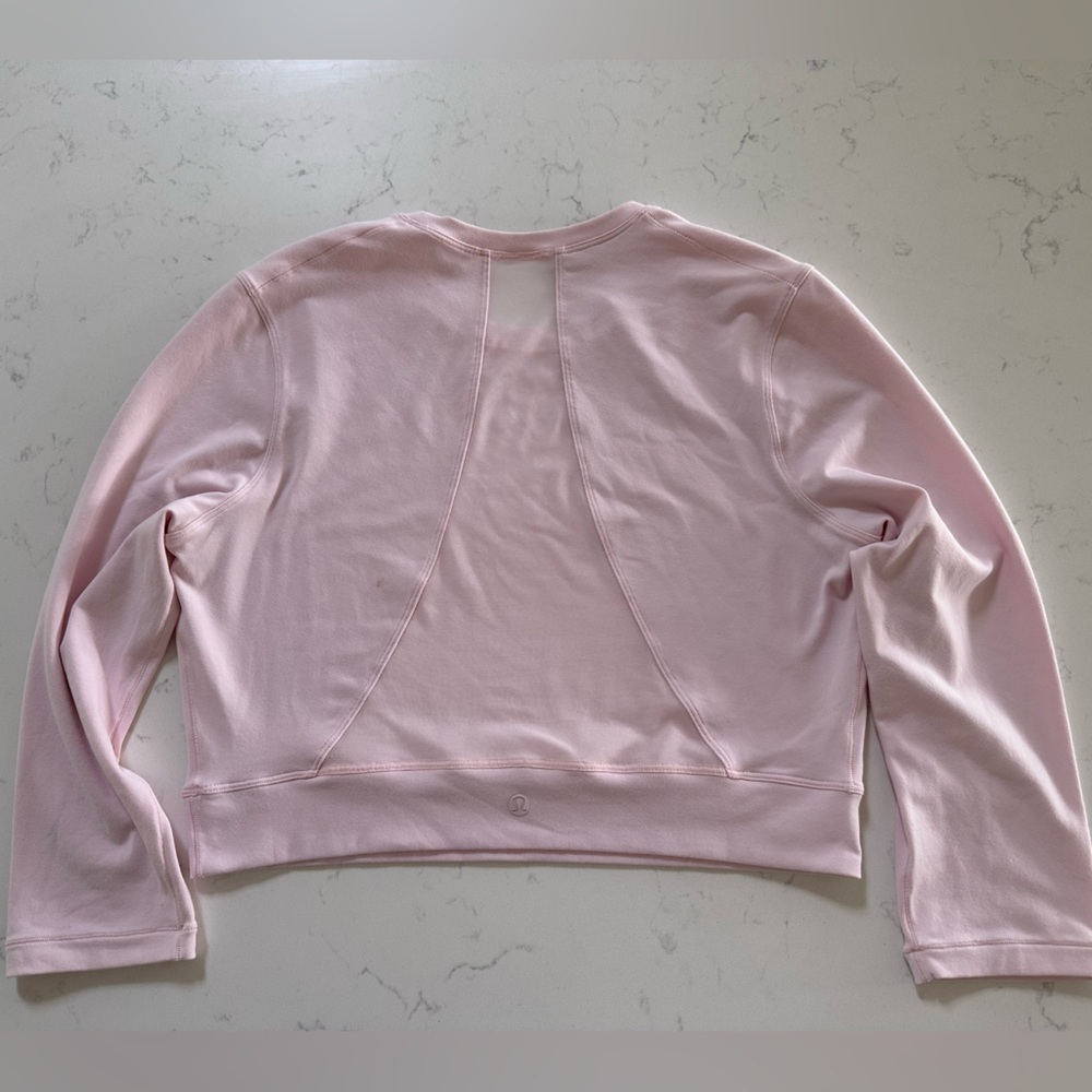 Lululemon Pink Crop Long sleeve - Picture 2 of 7